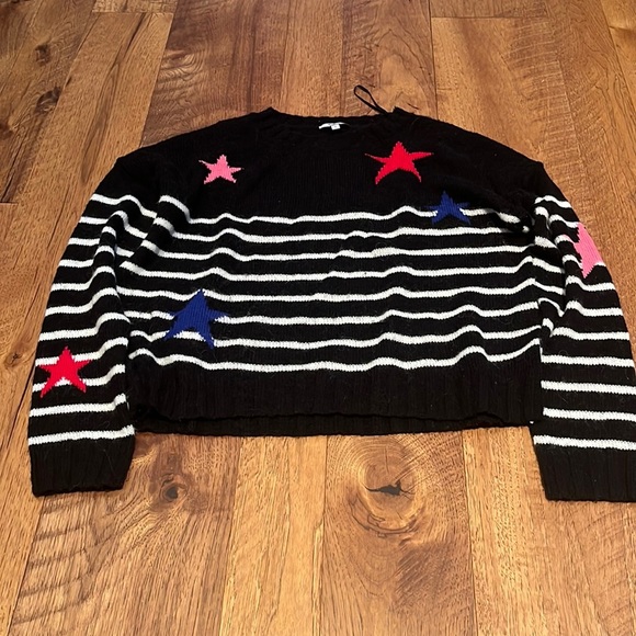 Rails Woman’s Perci Black Stripe Multi Sweater Size S - Picture 1 of 5